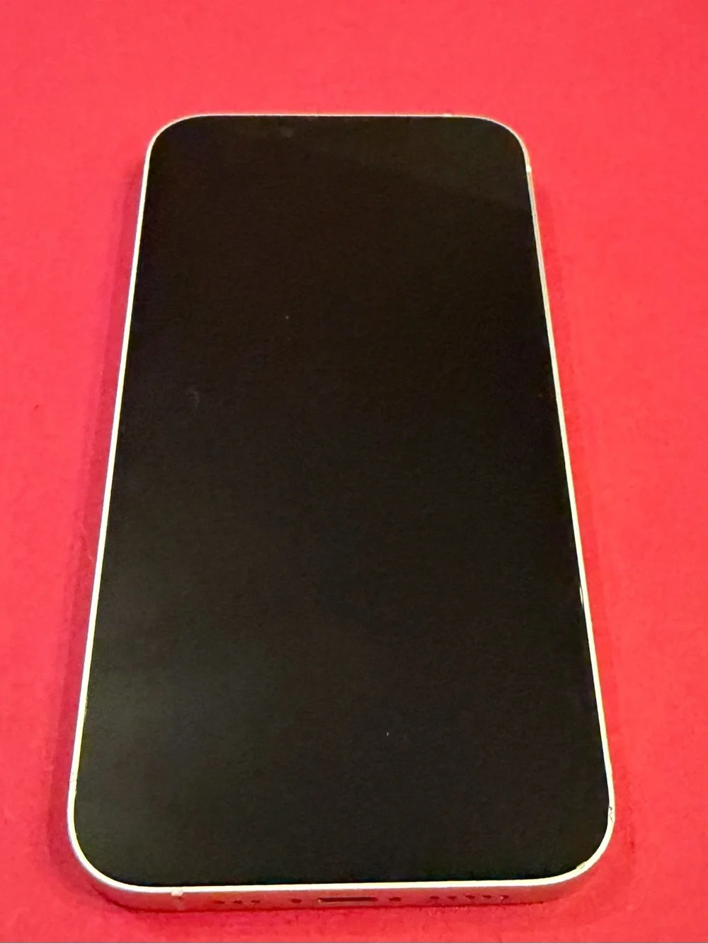 Apple iPhone White with Dual Rear Cameras and Apple Logo